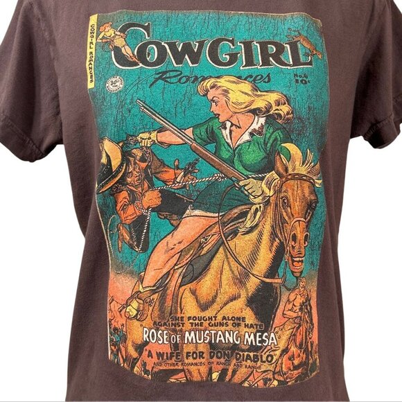 Pierce Archive Cowgirl Western Rodeo Romance Novel T-Shirt Size S - Picture 2 of 6
